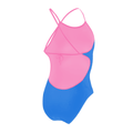 Jowe Women's Tie-Back Swimsuit - Aquarius / Chewing Gum-Swimsuit-Jowe-SwimPath