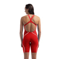 Speedo Fastskin LZR Pure Intent 2.0 Openback Women's Kneeskin - Flame Red/White-Kneeskin-Speedo-SwimPath