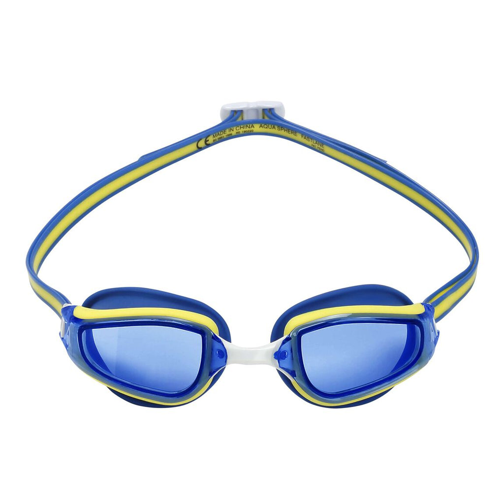 Aqua Sphere Fastlane Goggles Blue/Yellow SwimPath