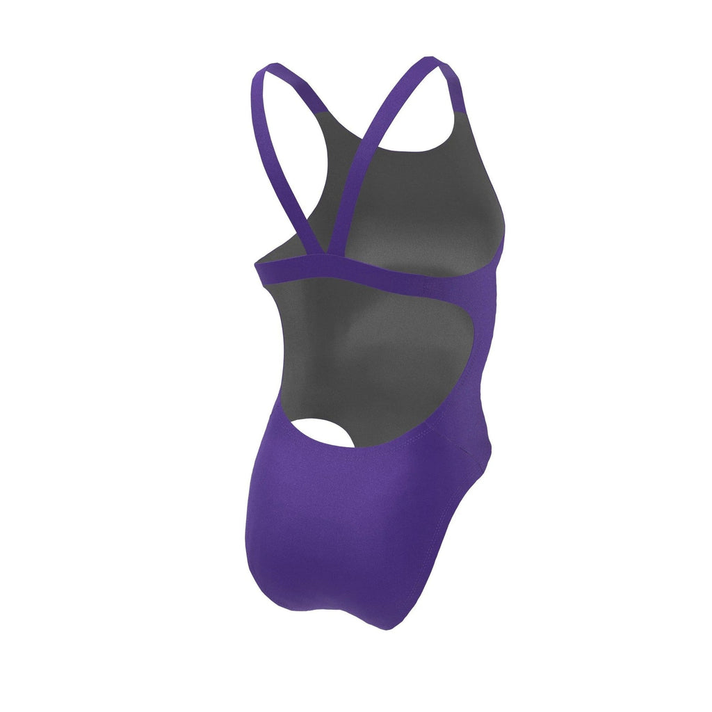Nike Hydrastrong Solid Fastback One Piece Swimsuit Court Purple
