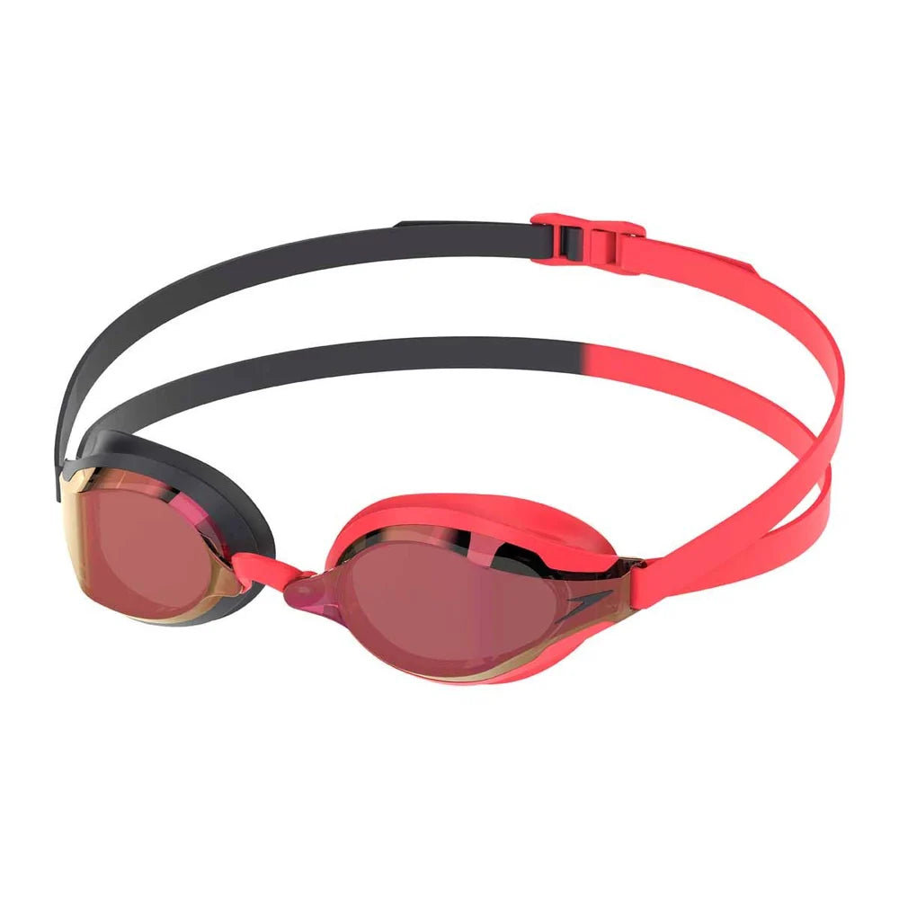 Speedo Fastskin Speedsocket 2 Mirror Goggles - Black/Smoke/Crimson Red-Goggles-Speedo-SwimPath