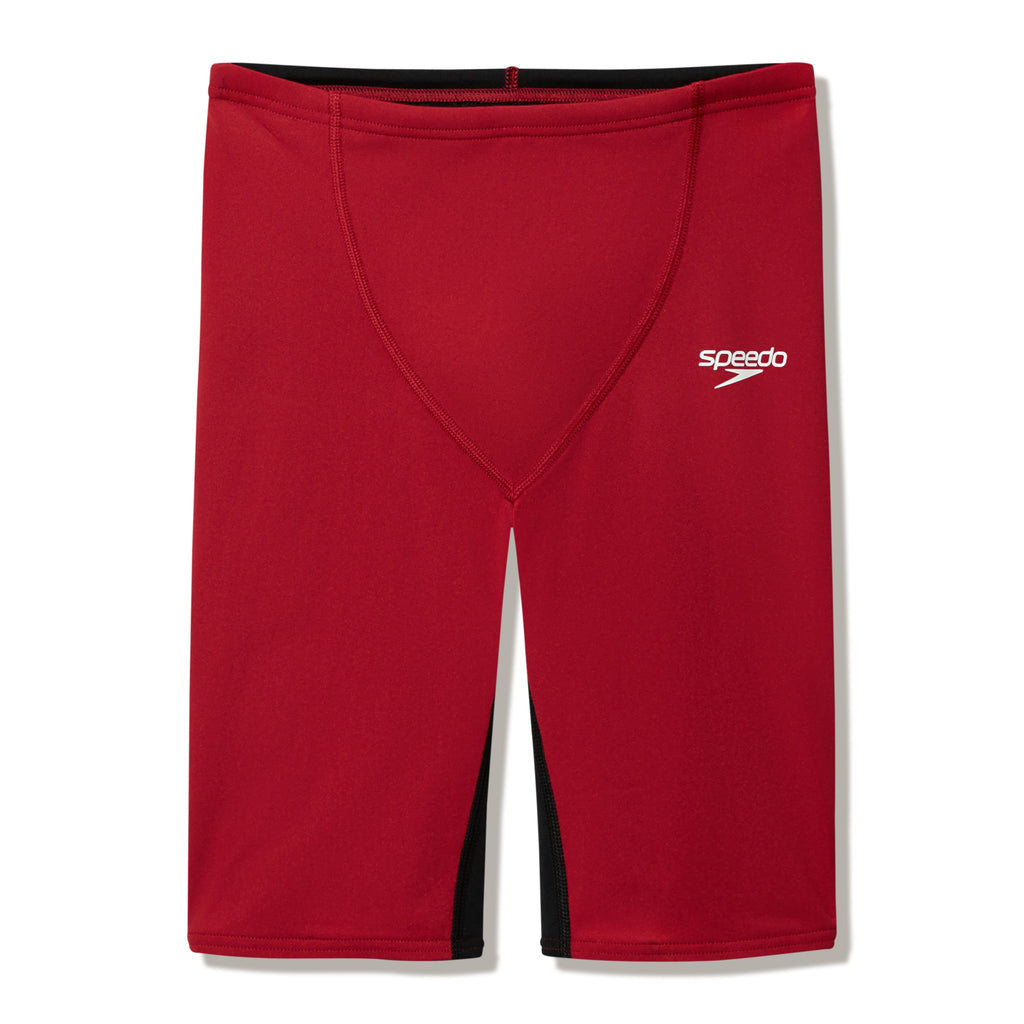 Speedo Boys Fastskin Junior Endurance+ Max High Waisted Jammer - Black/Red