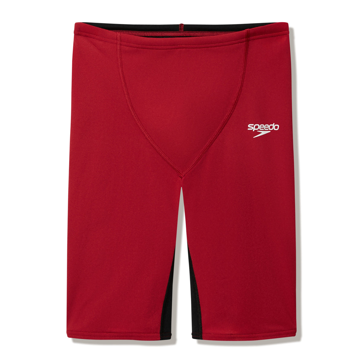 Speedo Boys Fastskin Junior Endurance+ Max High Waisted Jammer - Black/Red