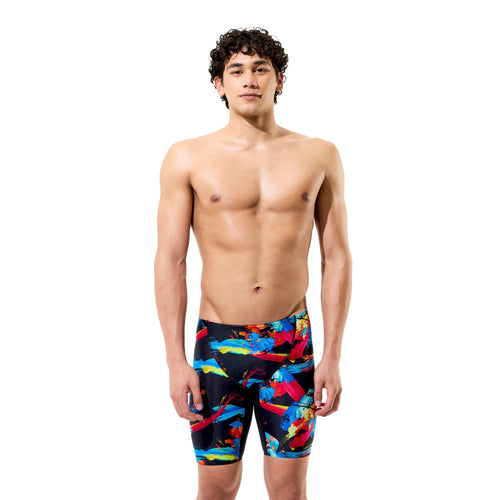 Speedo Boys Fastskin Junior Endurance+ Max High Waisted Jammer - Shock/Black Ml-Jammers-Speedo-SwimPath