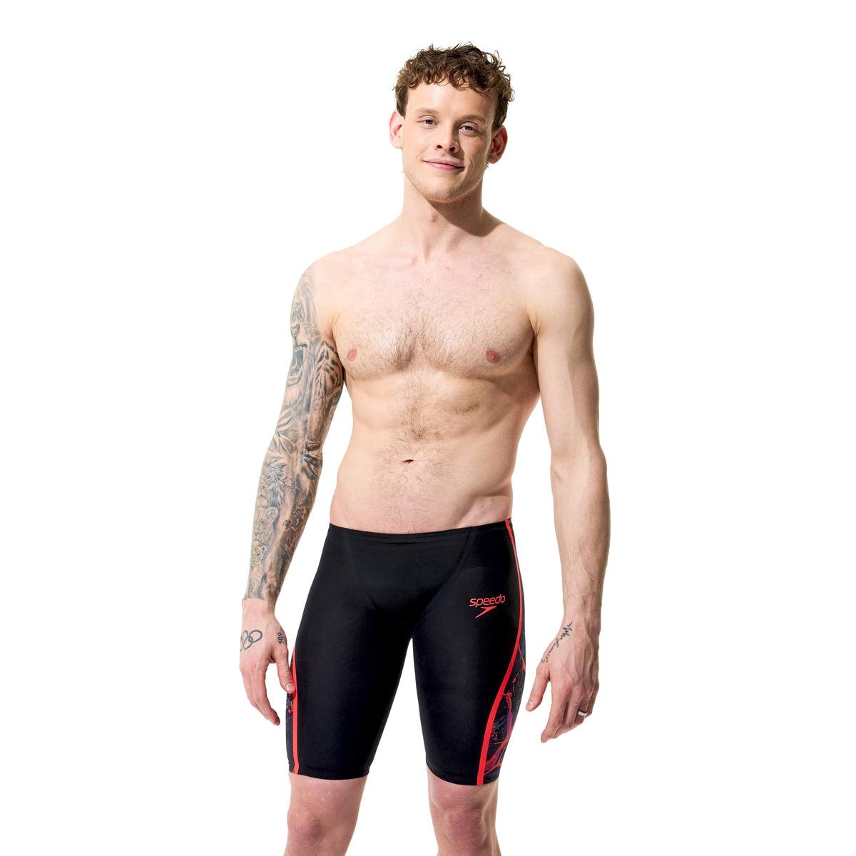 Speedo Fastskin LZR Pure Intent 2.0 Men's Jammers - Black/Multi-Jammers-Speedo-SwimPath