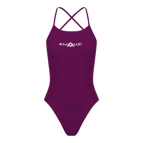 AMANZI Girls Tie-Back Swimsuit - Bordeaux-Swimsuit-Amanzi-SwimPath