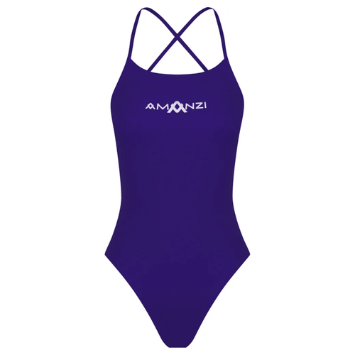 AMANZI Women's Tie-Back Swimsuit - Blueberry-Swimsuit-Amanzi-SwimPath