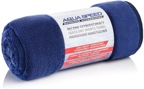 Aqua Speed Microfibre Towel - Navy Blue-Sports Towels-Aqua Speed-SwimPath