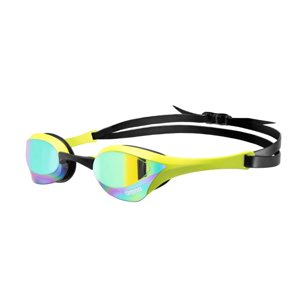 Arena Cobra Ultra Swipe Mirror Goggles - Emerald/Lime-Goggles-Arena-SwimPath