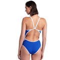 Arena Icons Solid Super Fly Back Ladies Swimsuit - Royal/White-Swimsuit-Arena-SwimPath