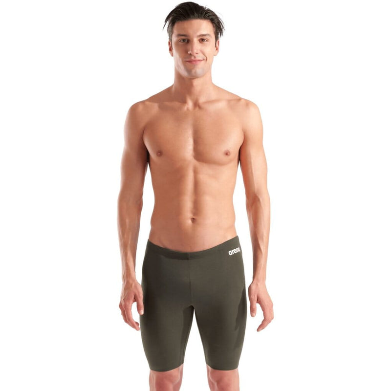 Arena Mens Team Swim Solid Jammer - Dark Sage/White-Training Jammers-Arena-SwimPath