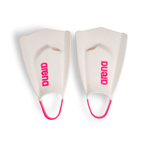 Arena Powerfin Pro II Fins - White/Shocking Pink-Fins-Arena-SwimPath