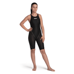 Arena Powerskin ST NEXT Junior Girls Open Back Kneeskin - Black-Kneeskin-Arena-SwimPath