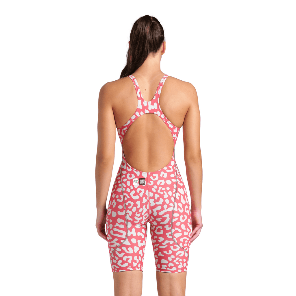 Arena Powerskin ST NEXT Womens Kneeskin Limited Edition - Leopard Geranium-Kneeskin-Arena-SwimPath