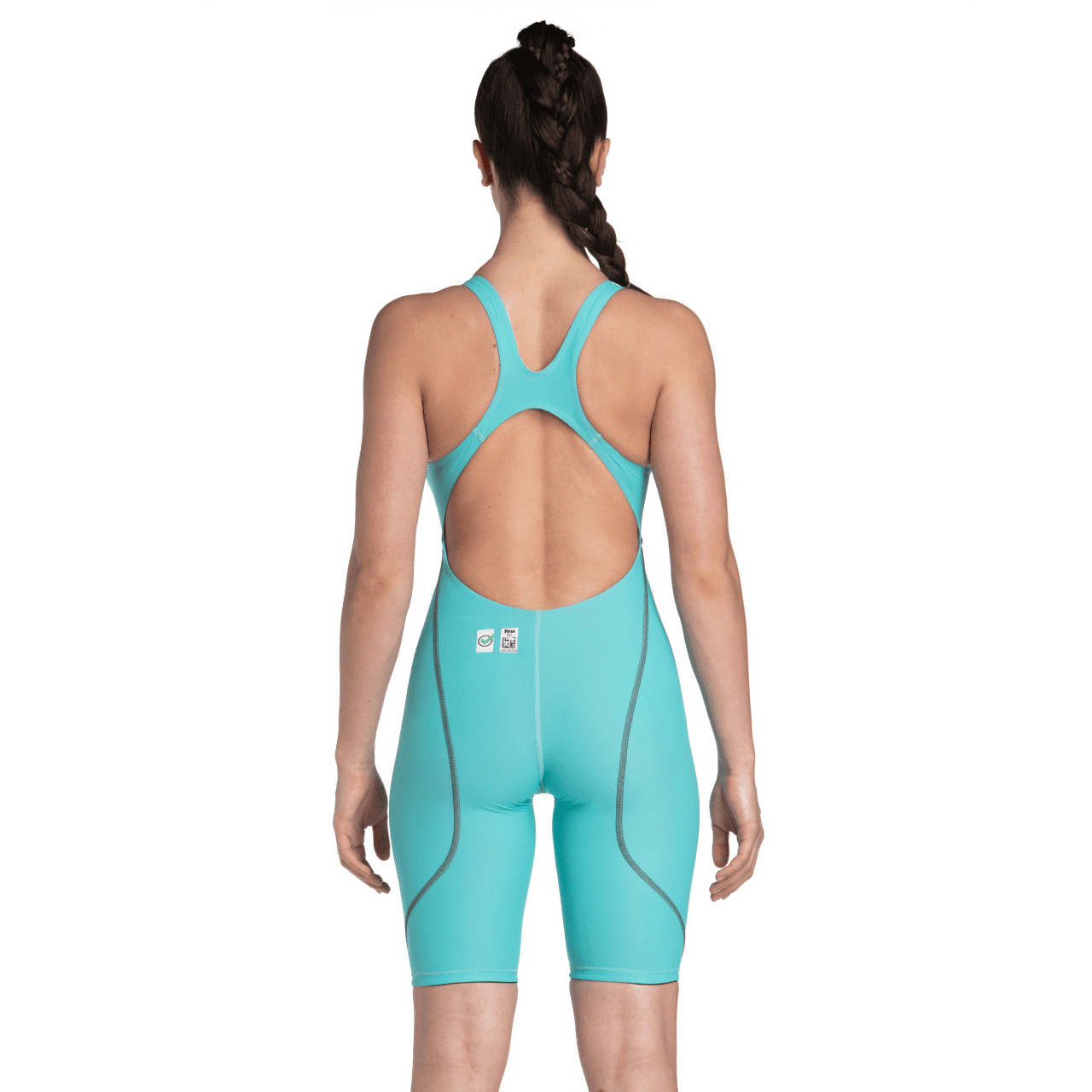 Arena Powerskin ST NEXT Womens Open Back Kneeskin - Aquamarine-Kneeskin-Arena-SwimPath