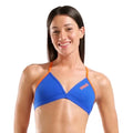 Arena Team Swim Top Solid Tie Back - Neon Blue/Team Orange-Bikini-Arena-SwimPath