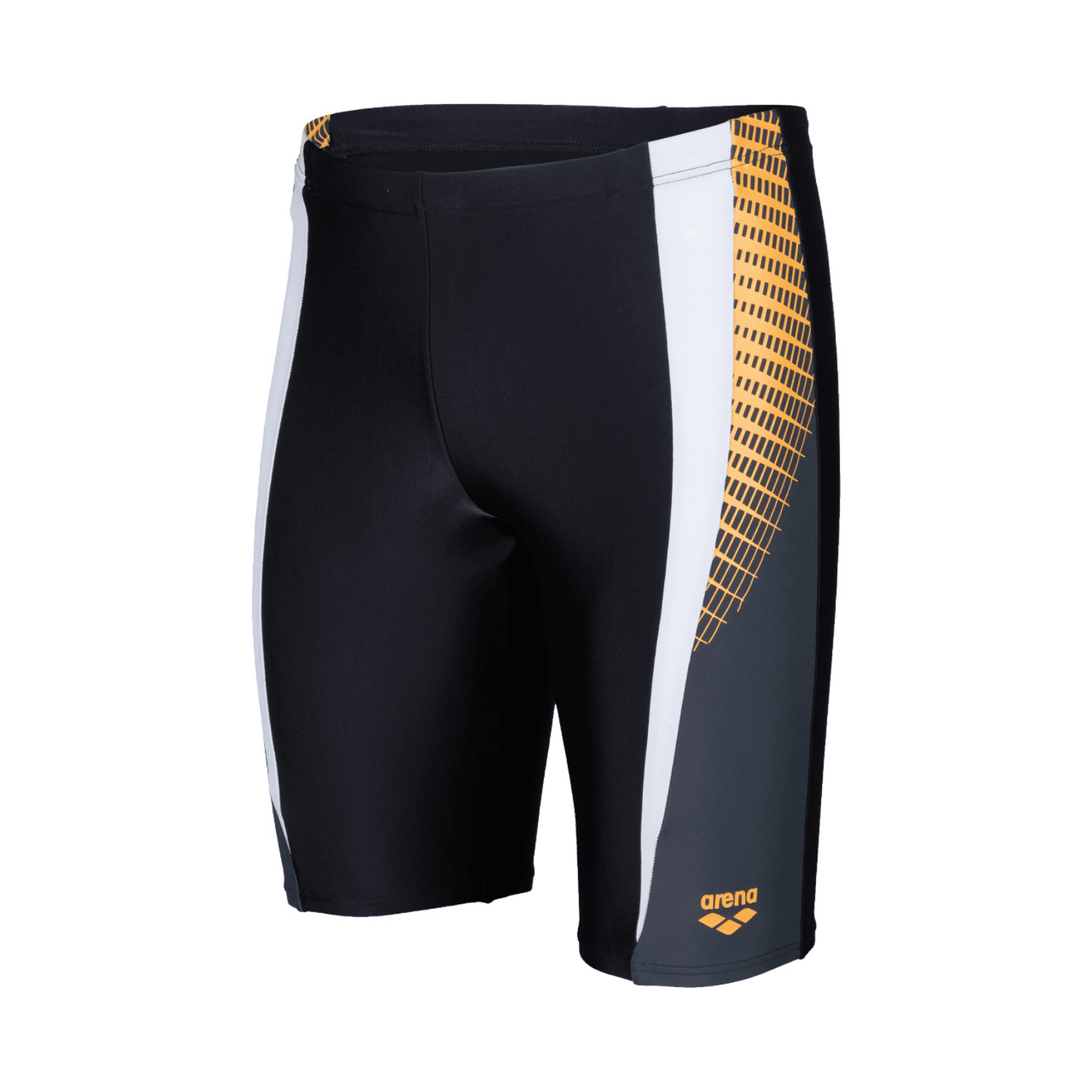 Arena Threefold Men's Training Jammers - Black/Asphalt/White-Training Jammers-Arena-SwimPath