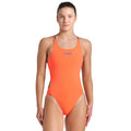 Arena Women's Team Swimsuit Tech Back Multi - Bright Coral/ Plum-Swimsuit-Arena-SwimPath