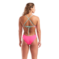 Arena Womens Tie Back Solid - Shocking Pink/Water-Swimsuit-Arena-SwimPath