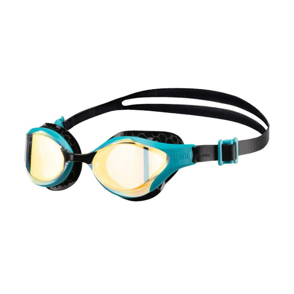 Arena Air Bold Swipe Mirror Goggles - Copper/Green-Goggles-Arena-SwimPath