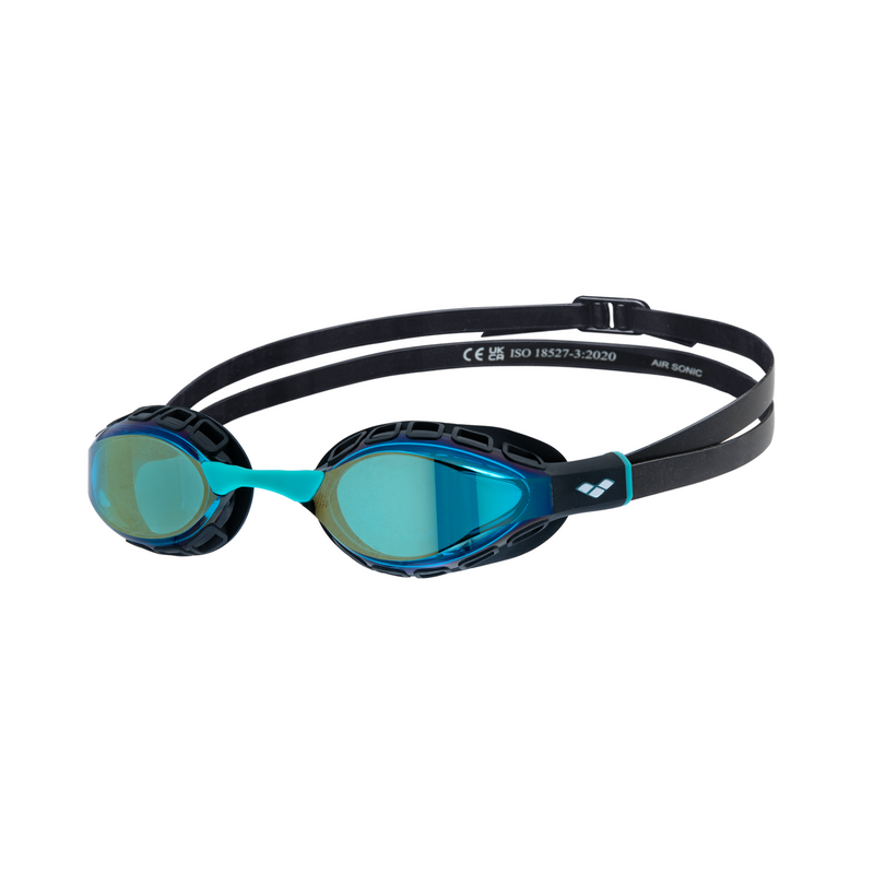 Arena Air Sonic Mirror Goggles - Aqua/Black