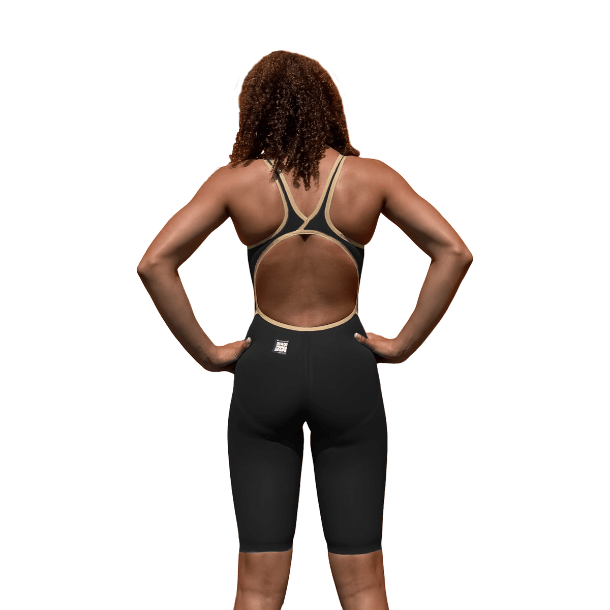 Jowe Womens Kneeskin - Black/Gold-Kneeskin-Jowe-SwimPath