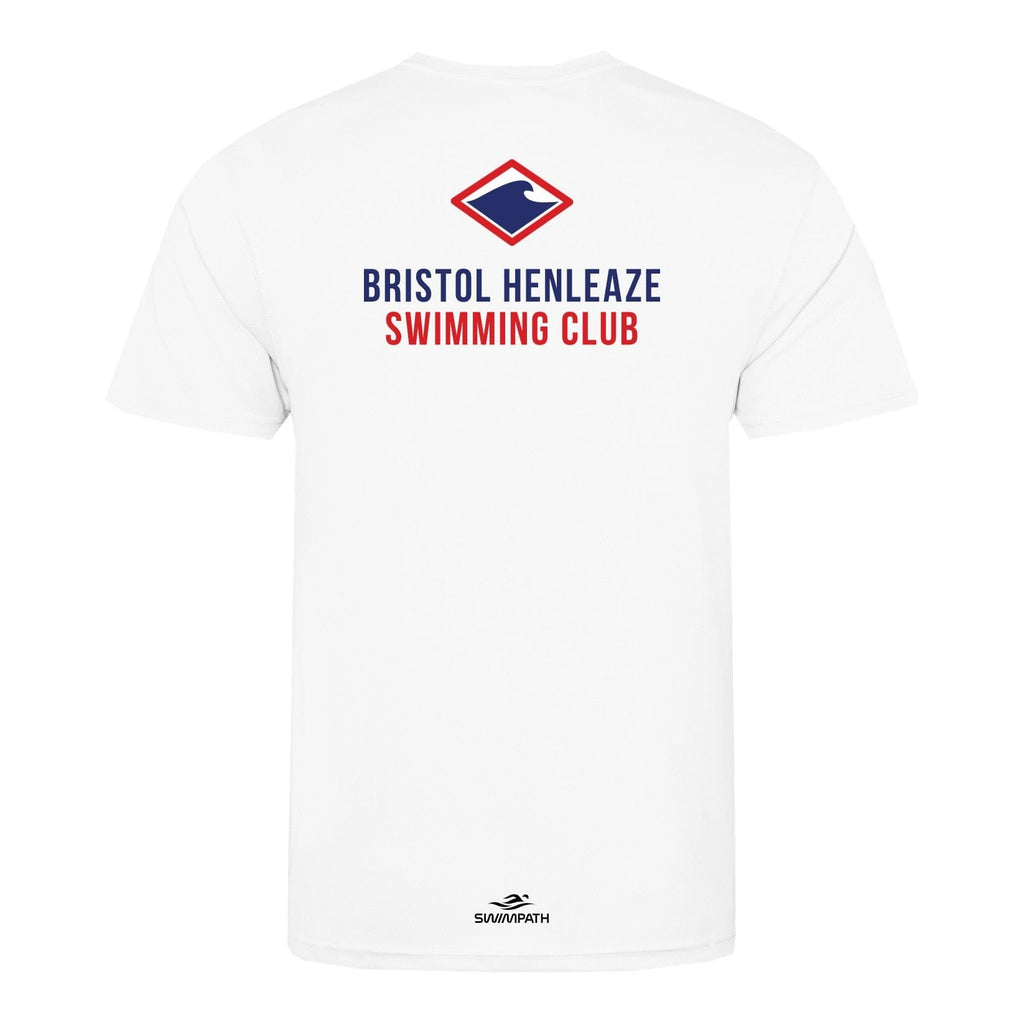 Bristol Henleaze Swimming Club Viking Bobcats Team T-Shirt - Arctic White