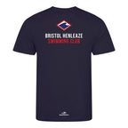Bristol Henleaze Swimming Club Viking Bobcats Team T-Shirt - French Navy