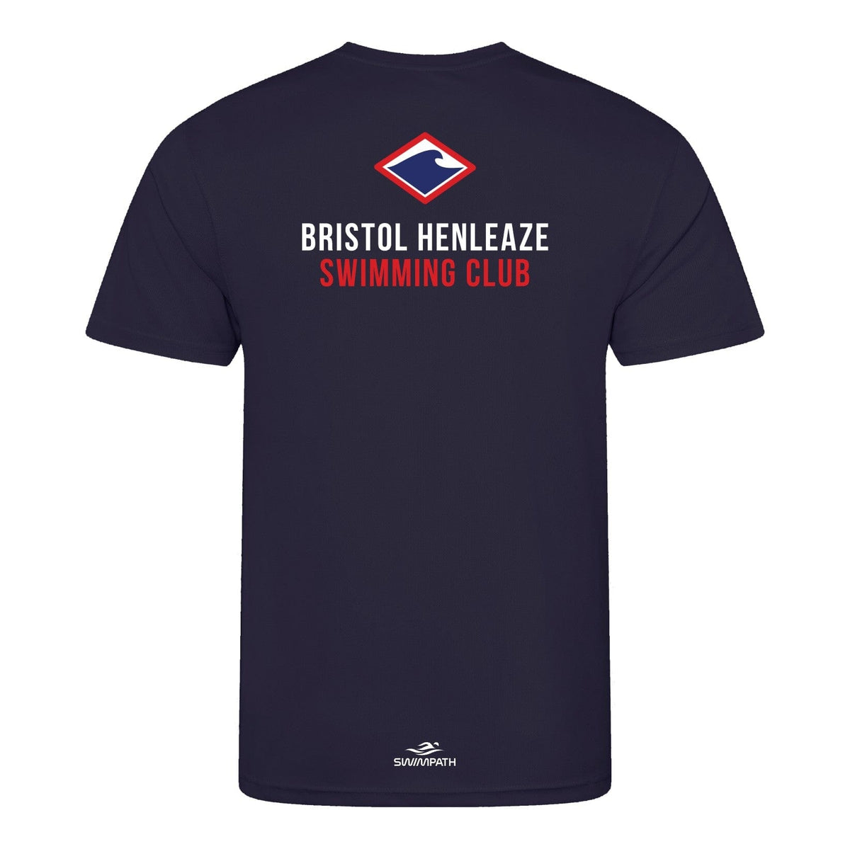 Bristol Henleaze Swimming Club Viking Bobcats Team T-Shirt - French Navy