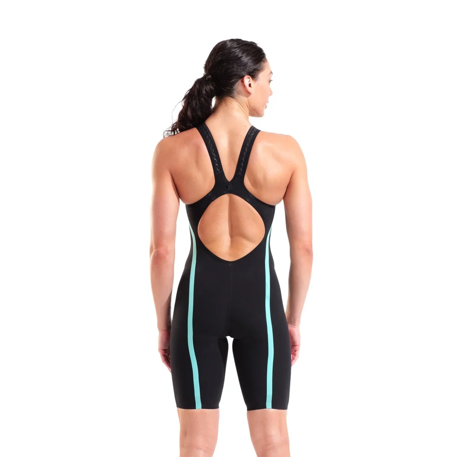 Arena Powerskin Carbon Air 3 Open Back Women's Kneeskin - Black Teal