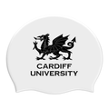 Cardiff University Silicone Suede Swimming Cap - White-Team Kit-Cardiff University-SwimPath