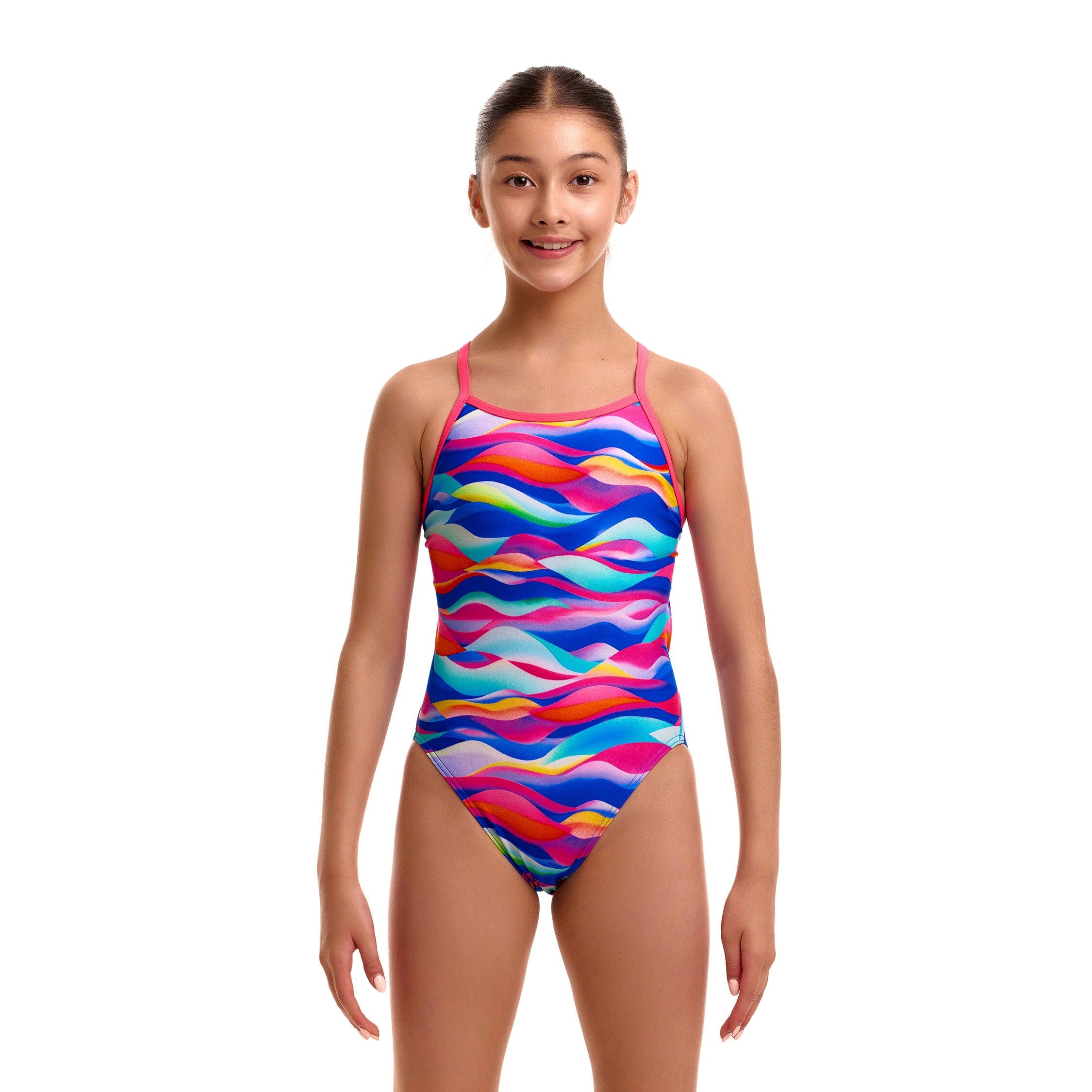 Funkita Royal Wave Single Strap Girls Swimsuit-Swimsuit-Funkita-SwimPath