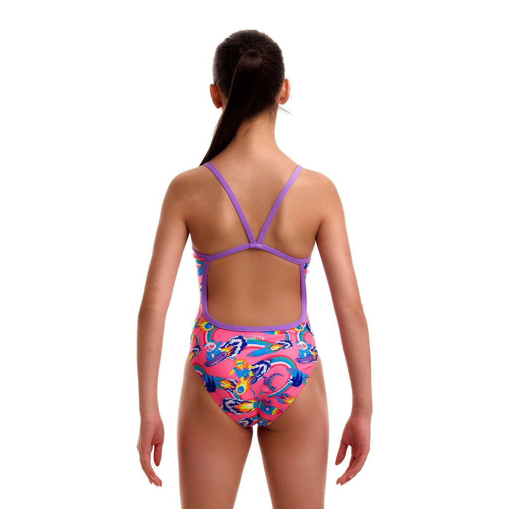 Funkita Sweet Surfers Single Strap Girls Swimsuit-Swimsuit-Funkita-SwimPath