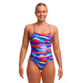 Funkita Royal Wave Single Strap One Piece Ladies Swimsuit-Swimsuit-Funkita-SwimPath