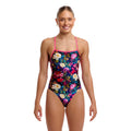Funkita Bed Of Roses Strapped In Ladies Swimsuit-Swimsuit-Funkita-SwimPath