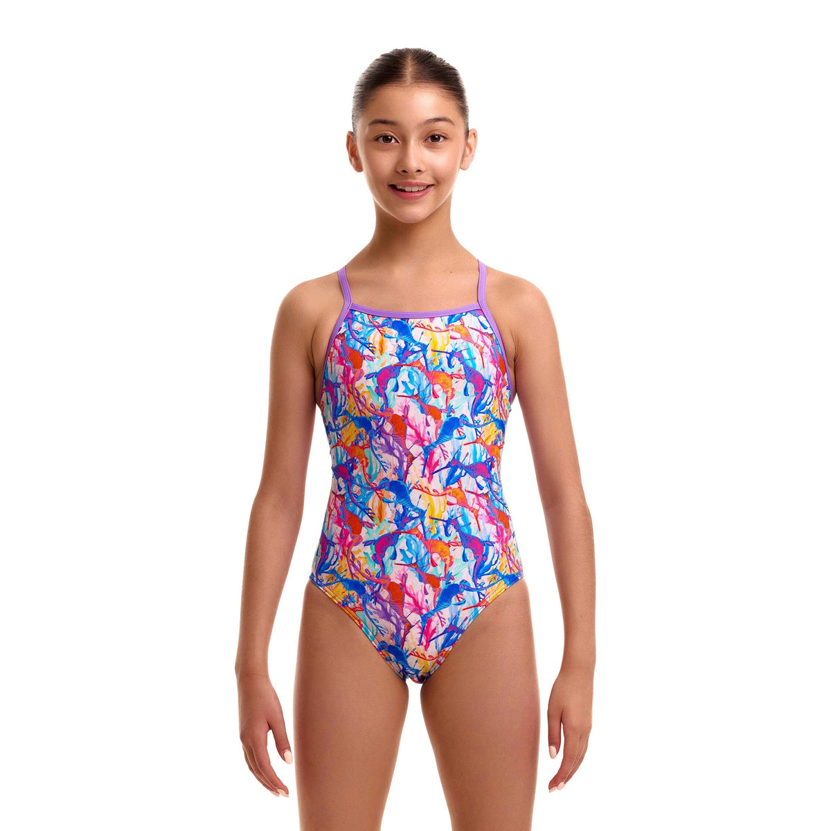 Funkita Dreamy Weedy Tie-Me-Tight Girls Swimsuit-Swimsuit-Funkita-SwimPath