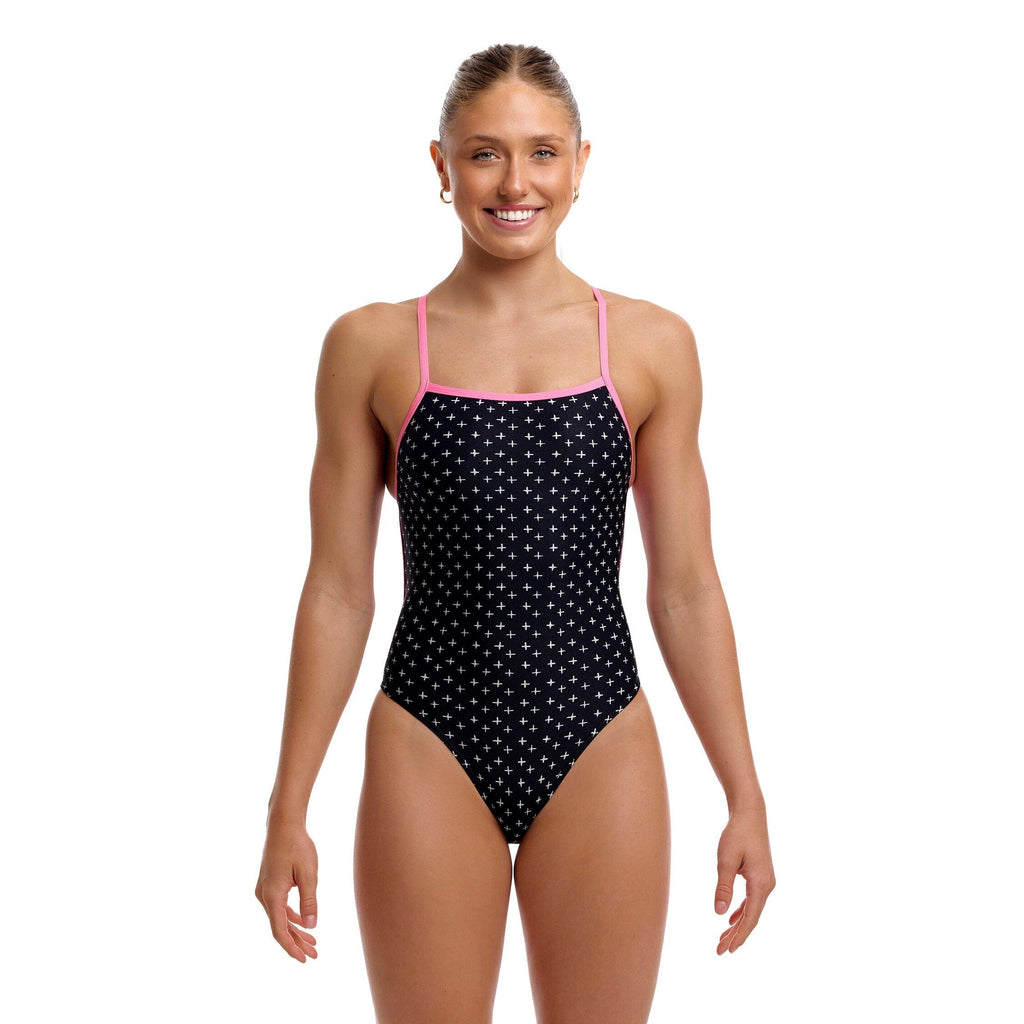 Funkita Be Positive Single Strength Ladies Swimsuit-Swimsuit-Funkita-SwimPath