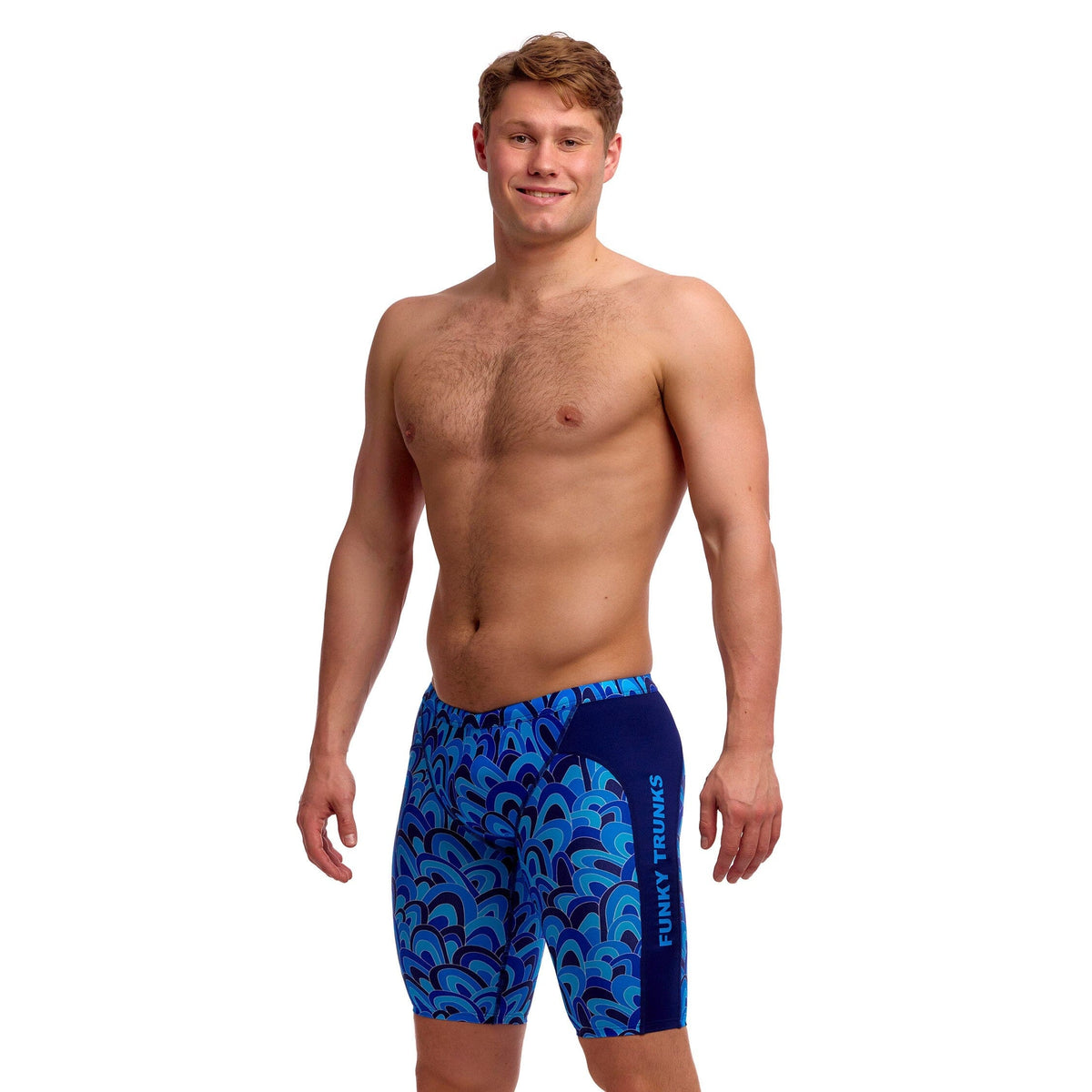 Funky Trunks Hill Billy Blues Men's Training Jammers-Training Jammers-Funky Trunks-SwimPath