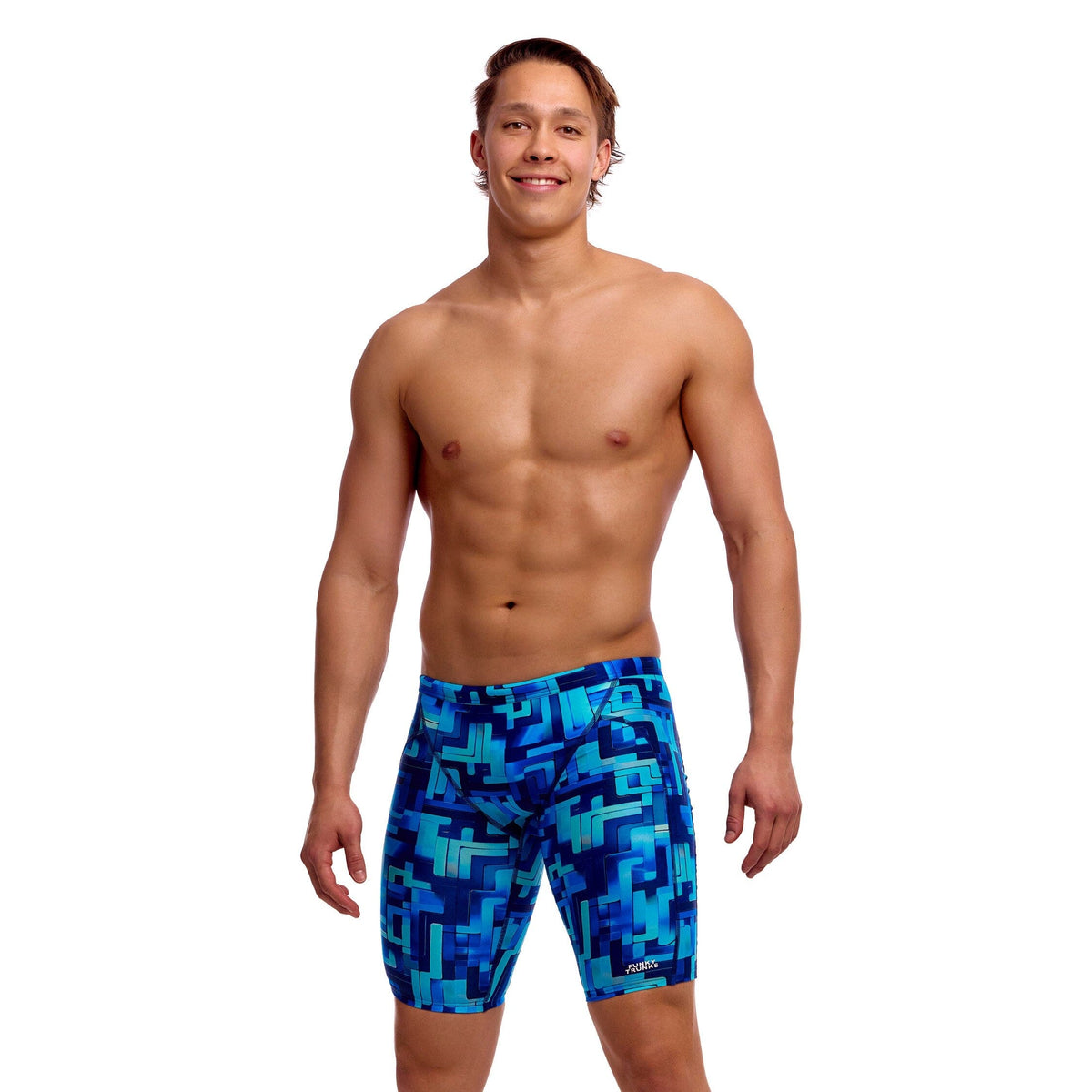 Funky Trunks You Blued Men's Training Jammers-Training Jammers-Funky Trunks-SwimPath
