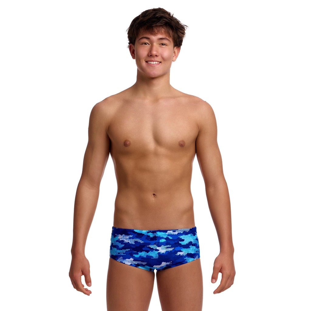 Funky Trunks Clean Marine Boy's Sidewinder Trunks-Briefs-Funky Trunks-SwimPath