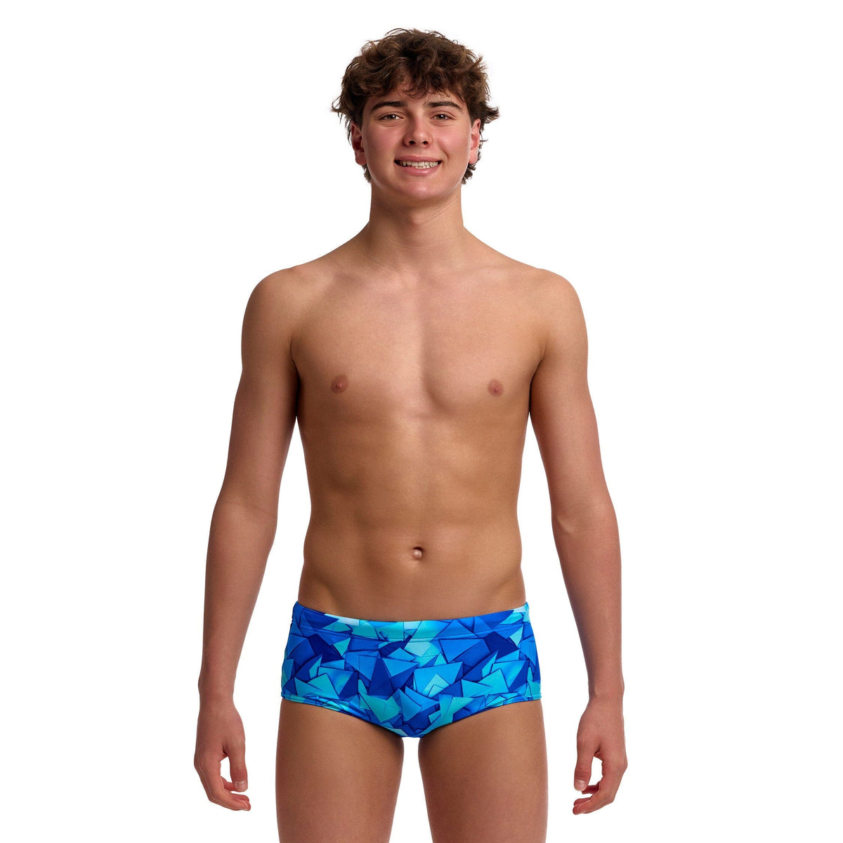 Funky Trunks Try Blue Boy's Sidewinder Trunks-Briefs-Funky Trunks-SwimPath