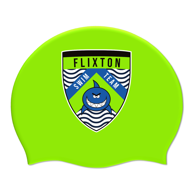 Flixton Swimming Club Team Silicone Suede Swimming Cap-Team Kit-Flixton-SwimPath
