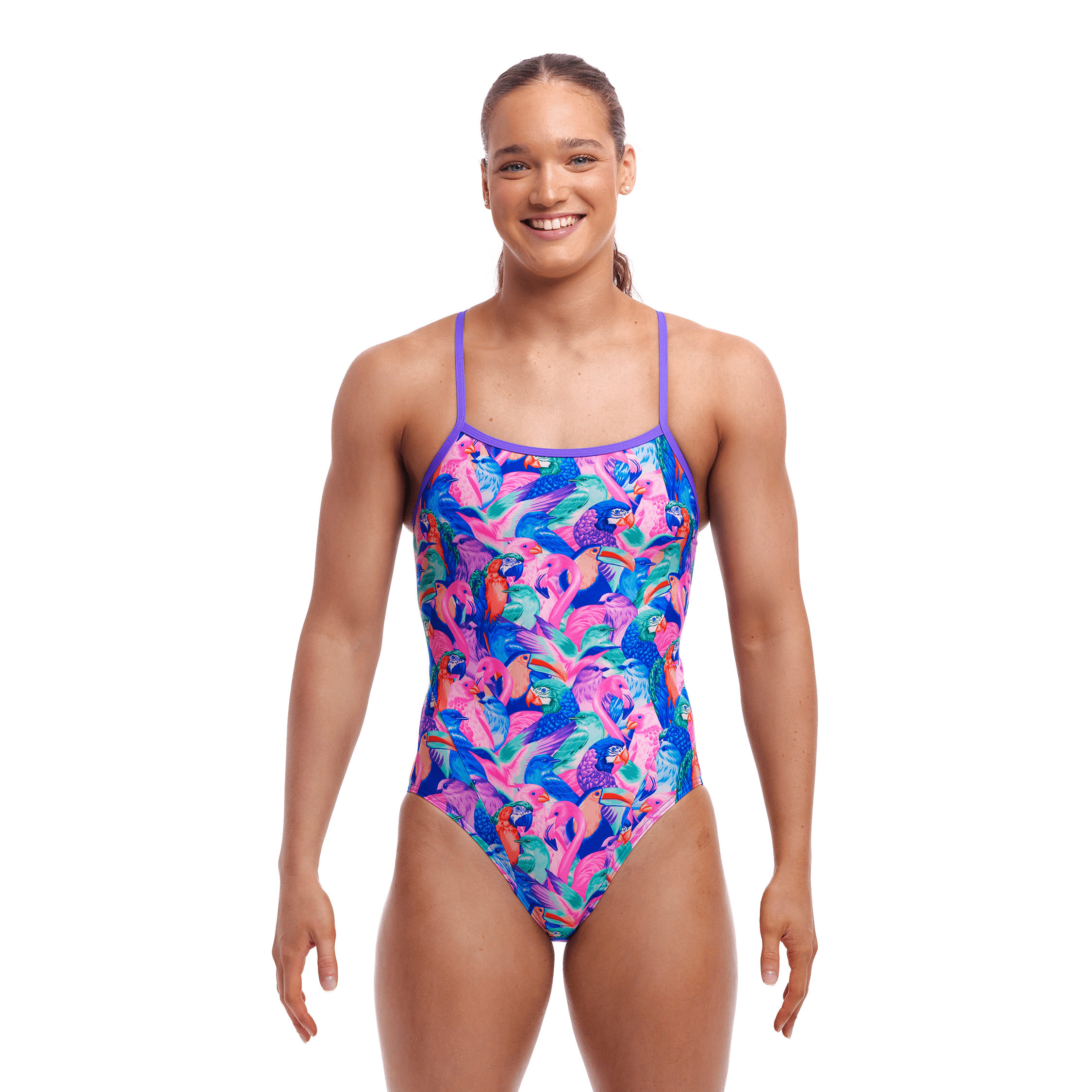 Funkita Birds Gone Wild Single Strap Ladies Swimsuit-Swimsuit-Funkita-SwimPath