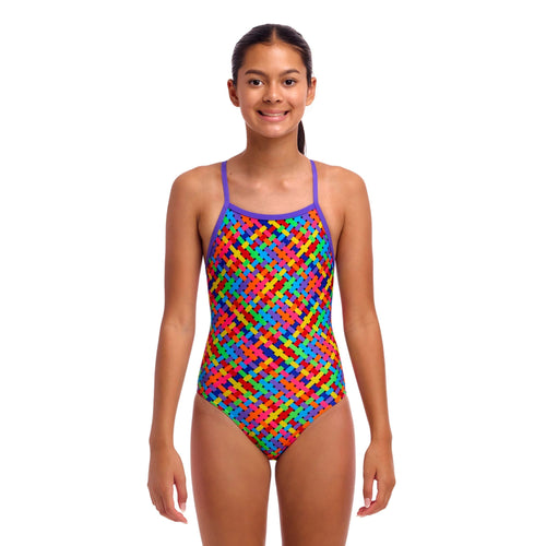 Funkita Bread Basket Tie Me Tight Girl's Swimsuit-Swimsuit-Funkita-SwimPath
