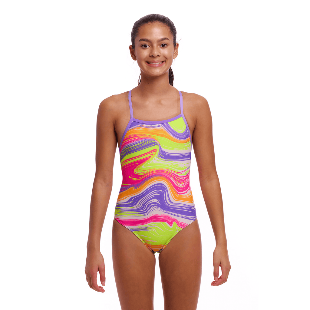Funkita Colour Contour Tie Me Tight Girls Swimsuit-Swimsuit-Funkita-SwimPath