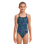Funkita Dial A Dot Twisted Girls Swimsuit-Swimsuit-Funkita-SwimPath
