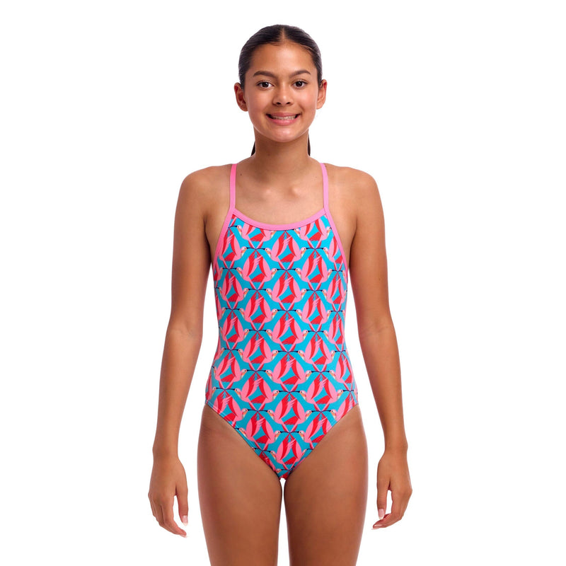 Funkita Hummy Bunny Single Strap Girls Swimsuit-Swimsuit-Funkita-SwimPath