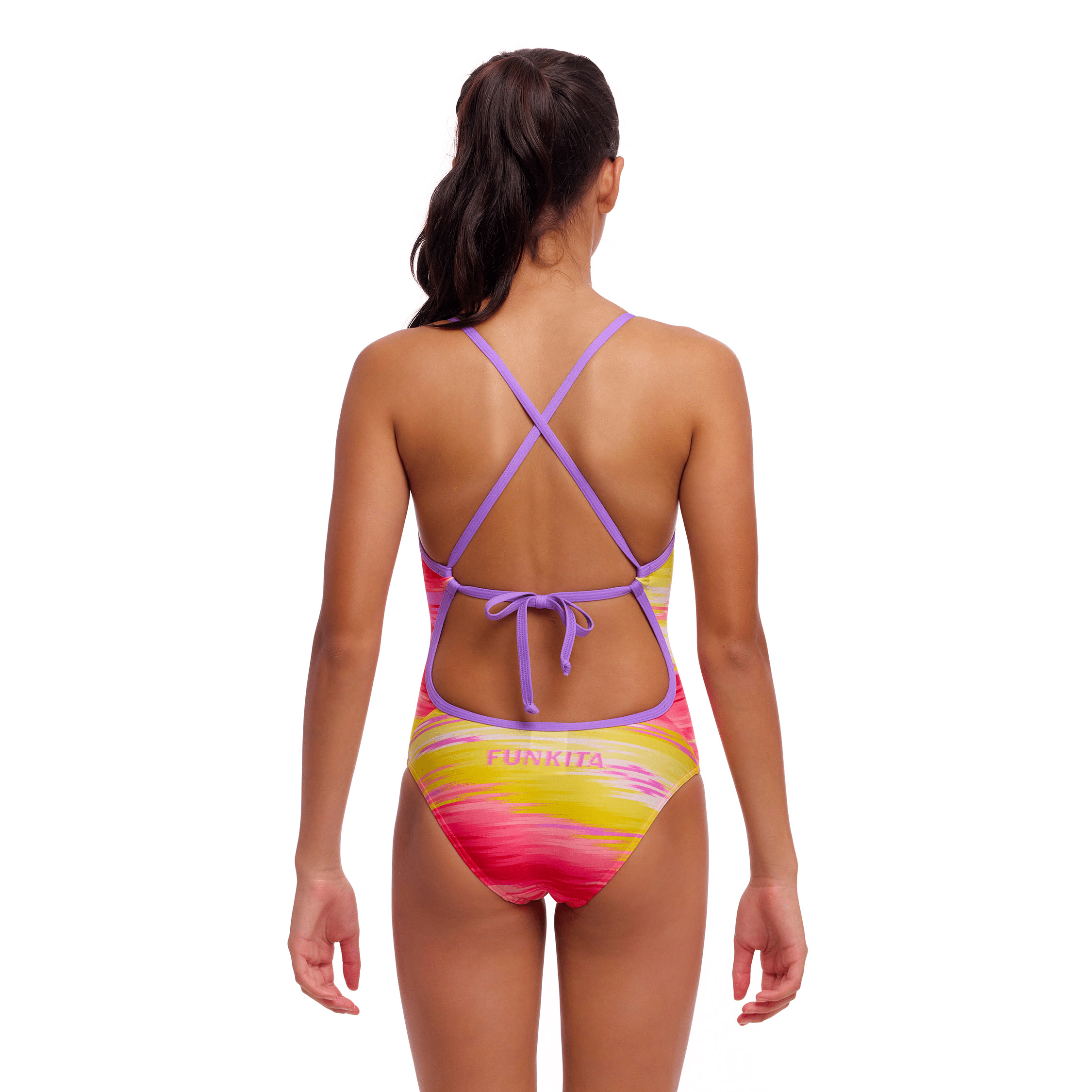 Funkita Sailor Delight Tie Me Tight Girls Swimsuit-Swimsuit-Funkita-SwimPath