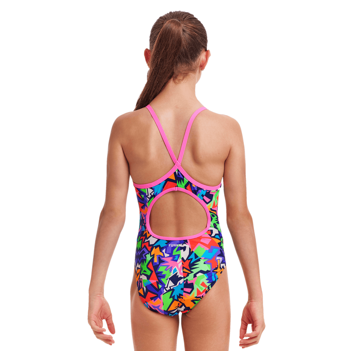 Funkita Sharp Edges Diamond Back Girls Swimsuit-Swimsuit-Funkita-SwimPath