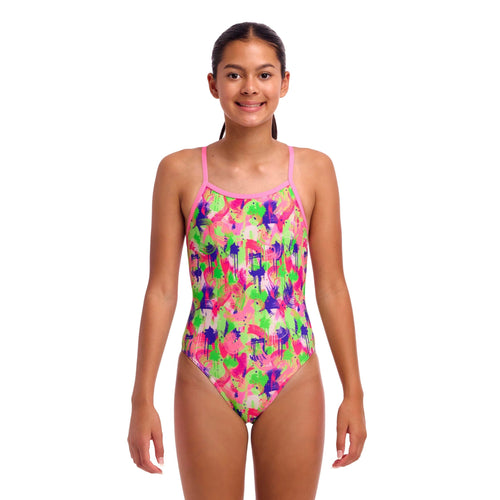 Funkita Splat Spot Single Strap Girls Swimsuit-Swimsuit-Funkita-SwimPath